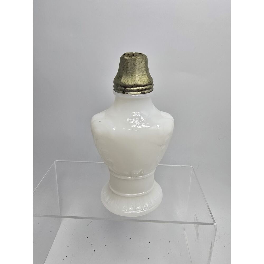 Vintage White Opaline Glass Sugar Shaker Milk Glass